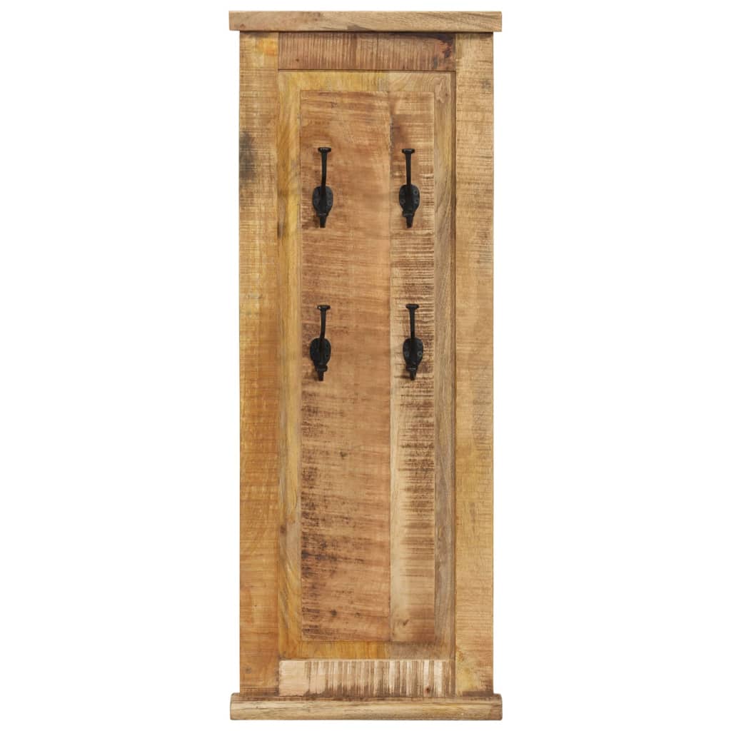 Portemanteaux 2 pcs. Mangue en bois massif 38x100 cm
