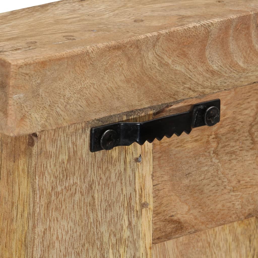 Portemanteaux 2 pcs. Mangue en bois massif 38x100 cm