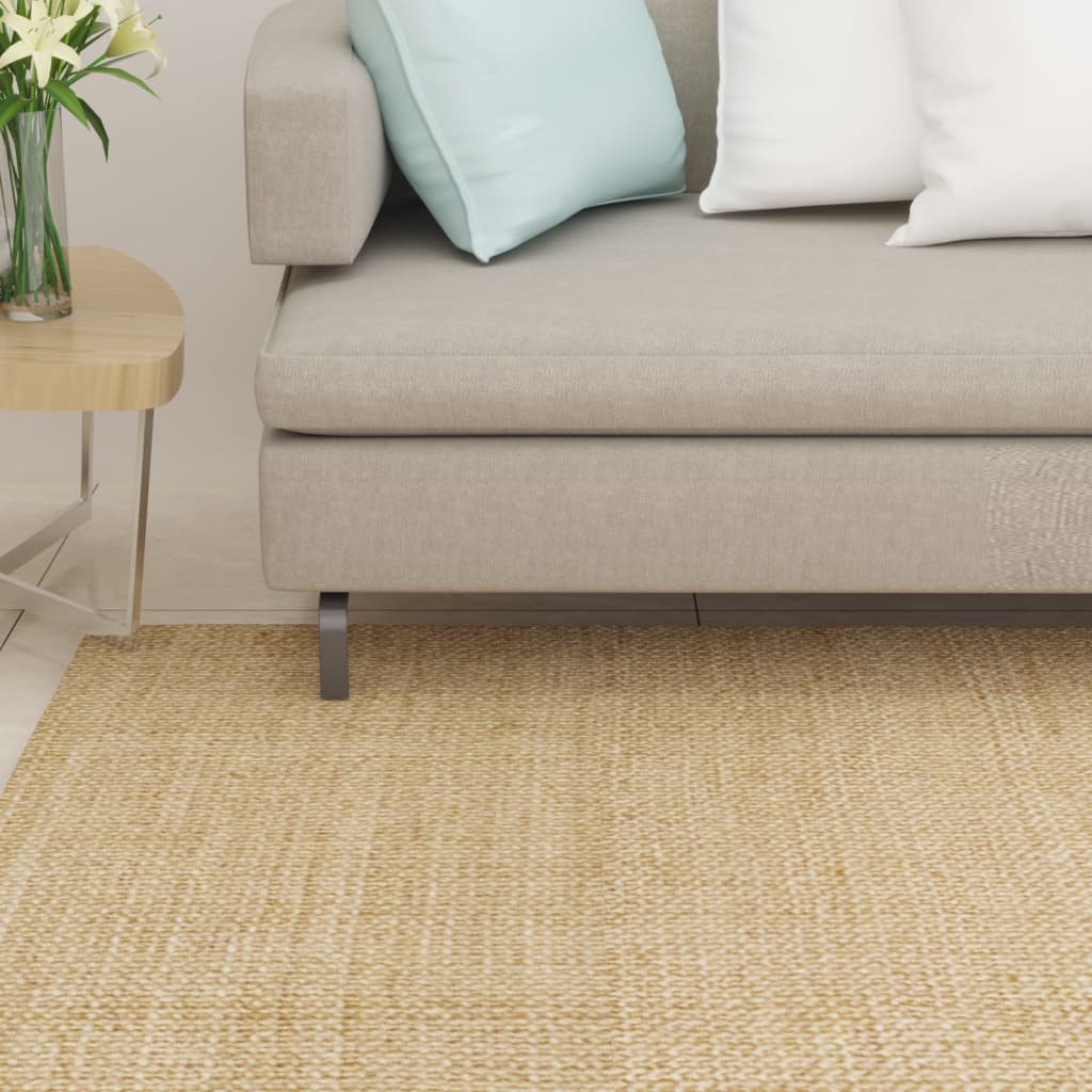 Tapis en sisal naturel 100x100 cm