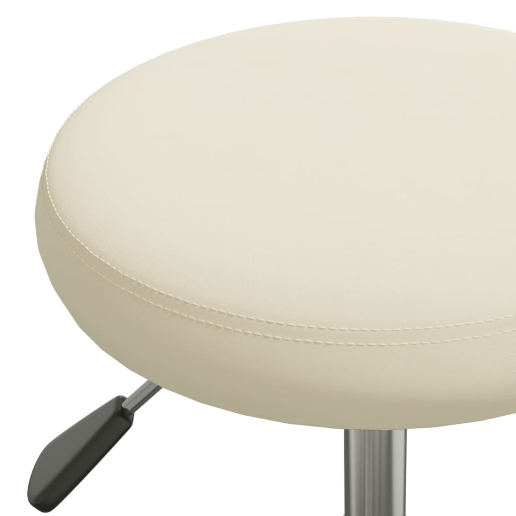 Massage Stool Velvet Cream