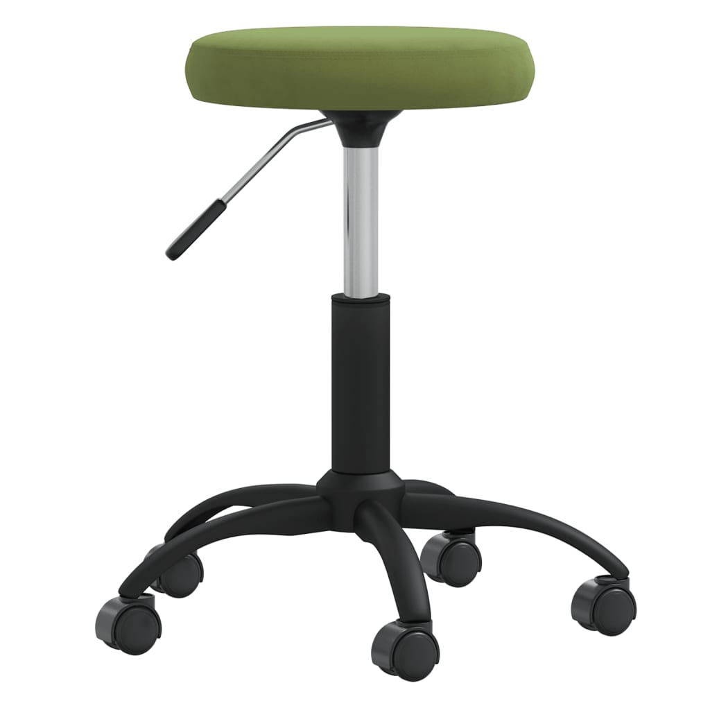 Velvet Massage Stool Light Green