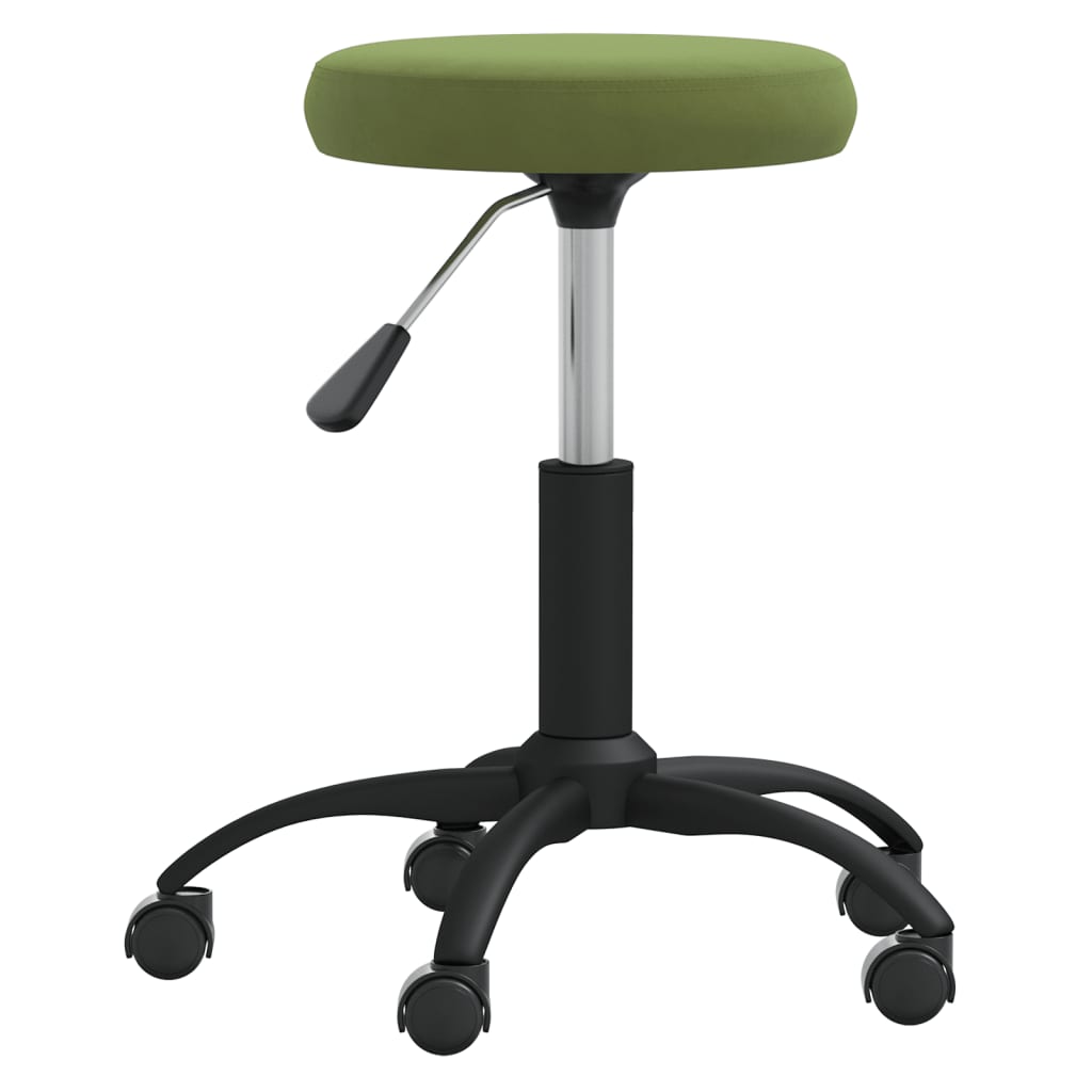 Velvet Massage Stool Light Green