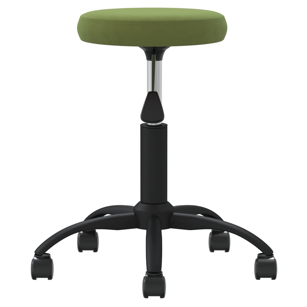 Velvet Massage Stool Light Green