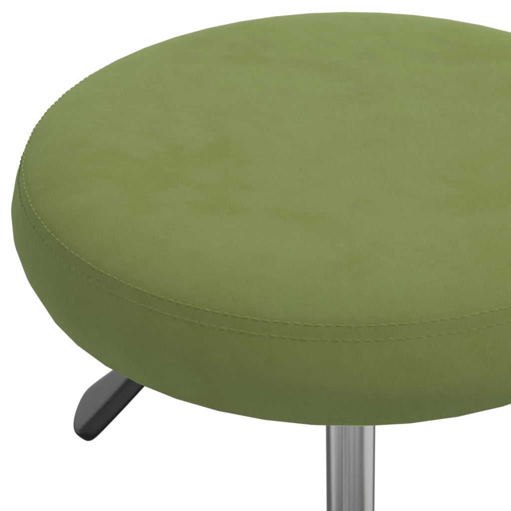 Velvet Massage Stool Light Green