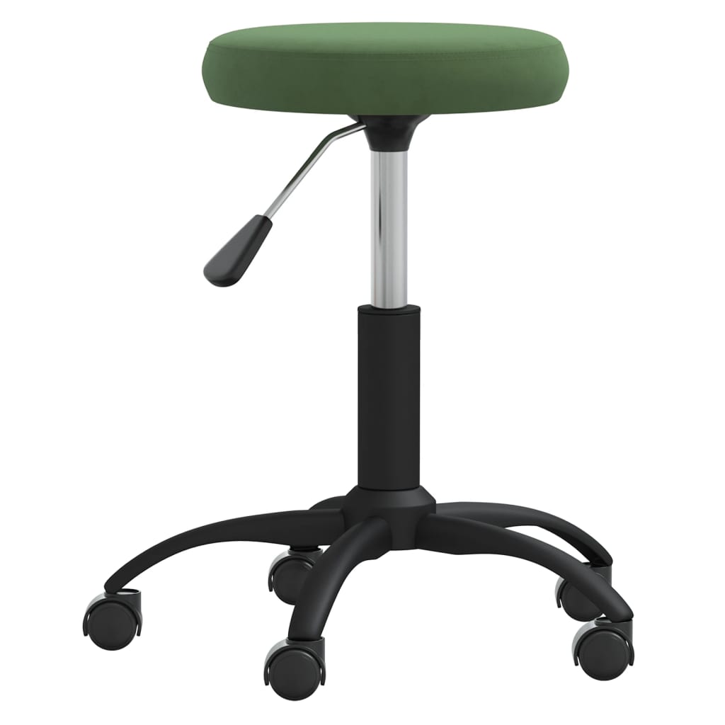 Velvet Massage Stool Dark Green