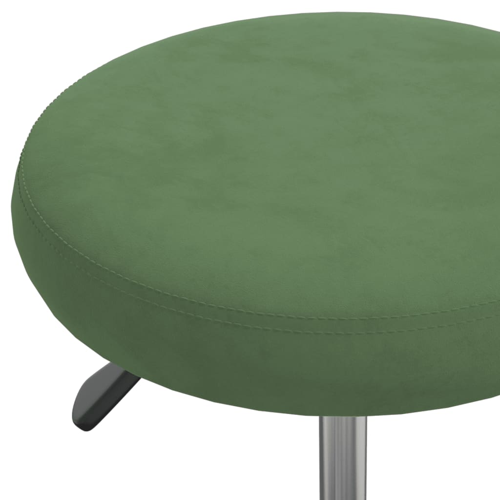 Velvet Massage Stool Dark Green