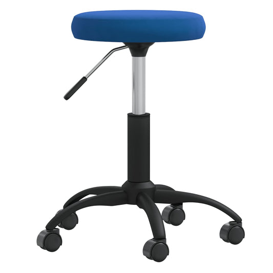 Massagehocker Samt Blau