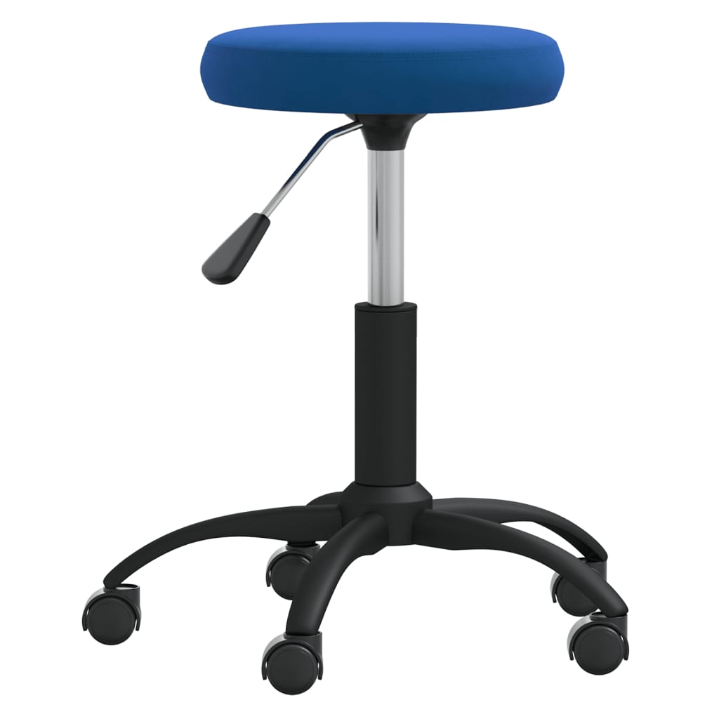 Tabouret de massage velours bleu