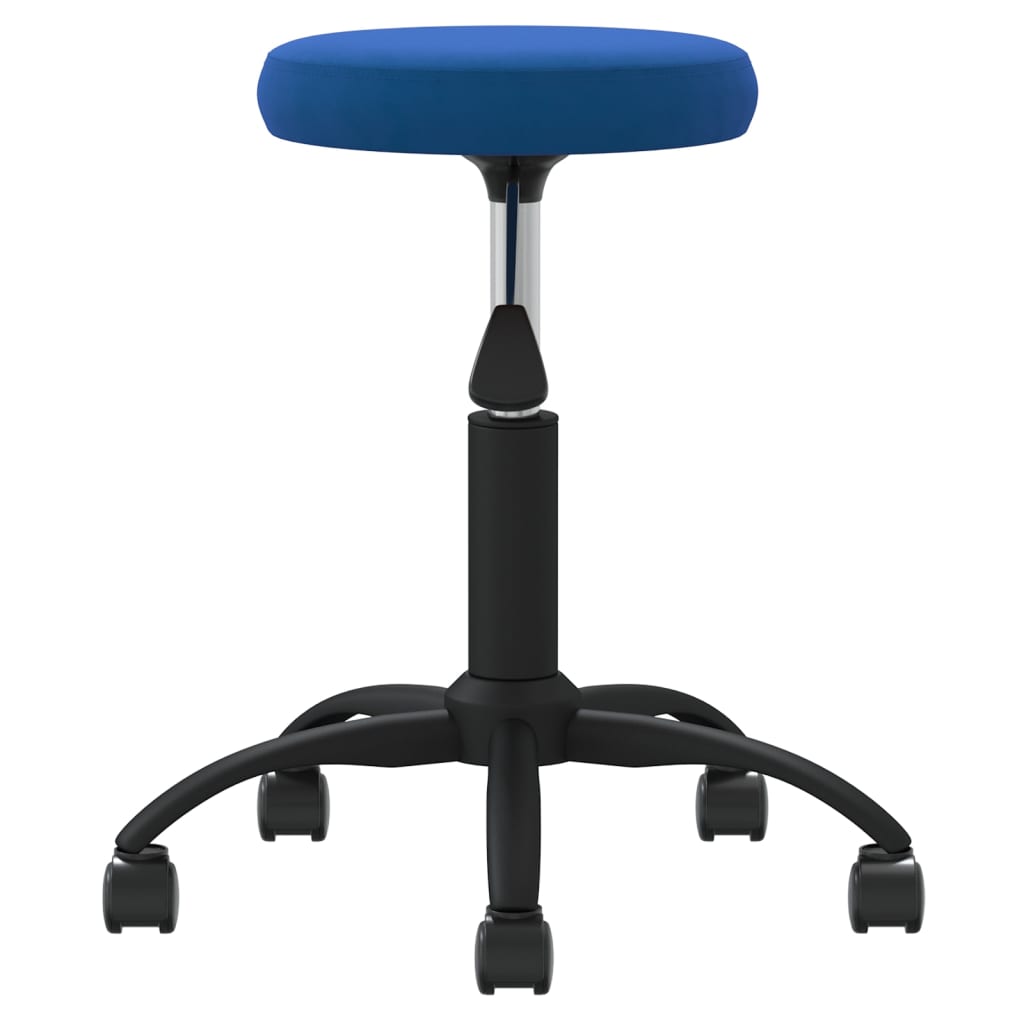 Tabouret de massage velours bleu