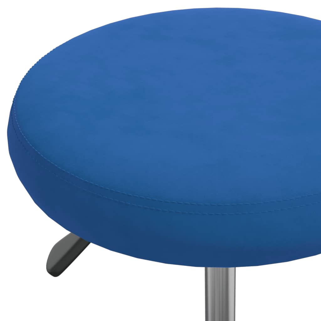 Tabouret de massage velours bleu