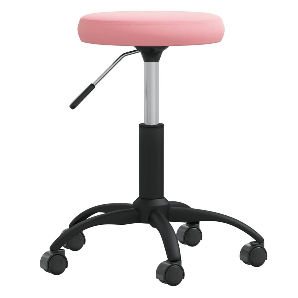Velvet Massage Stool Pink