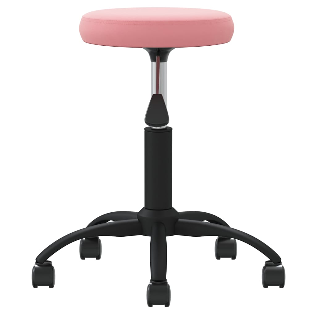 Velvet Massage Stool Pink