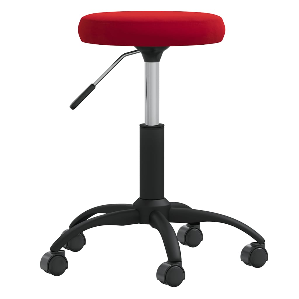Tabouret de massage velours bordeaux
