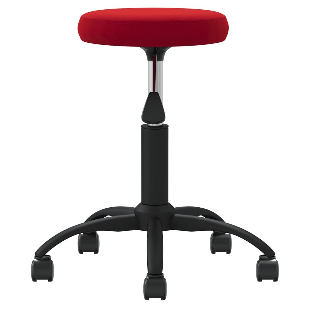 Tabouret de massage velours bordeaux
