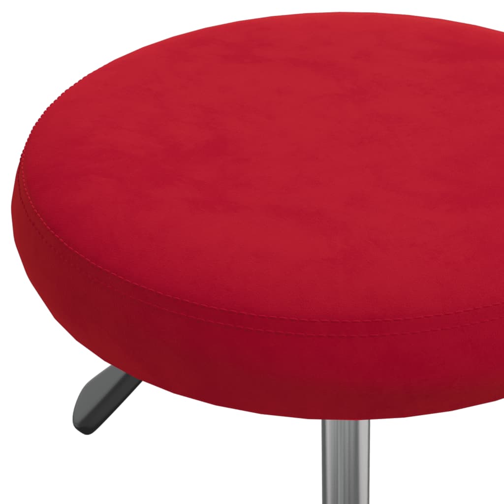 Tabouret de massage velours bordeaux