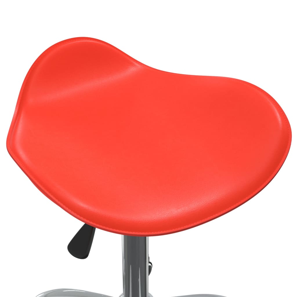 Office Chair Red Faux Leather