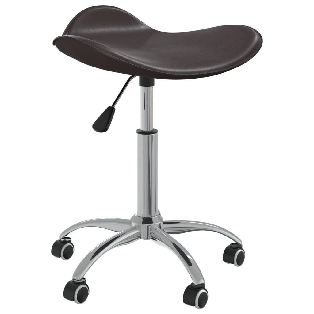 Chaise de bureau marron similicuir