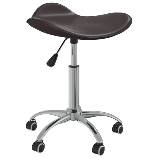 Chaise de bureau marron similicuir