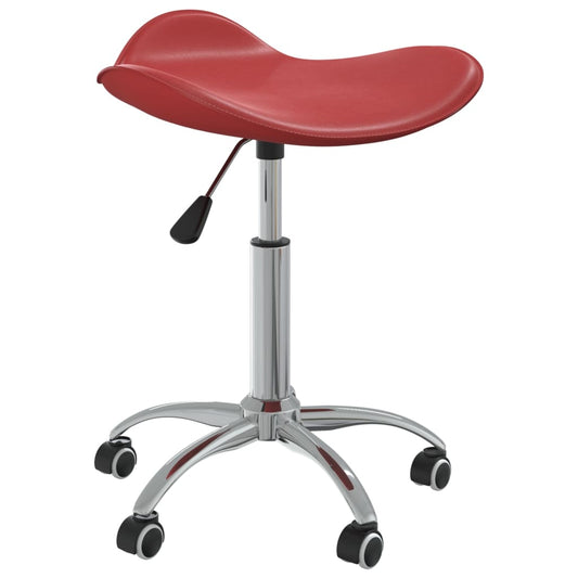 Chaise de bureau bordeaux similicuir