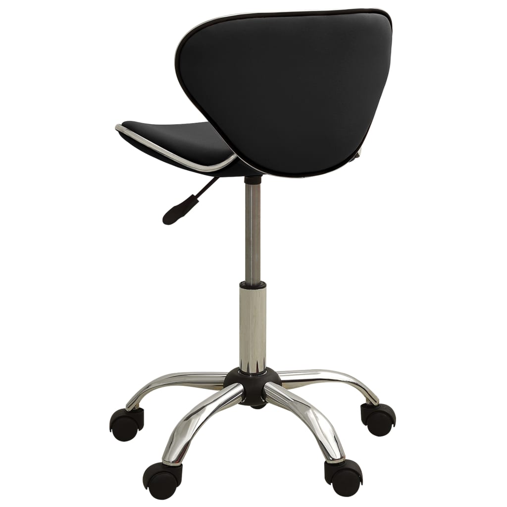Fauteuil de bureau en similicuir noir