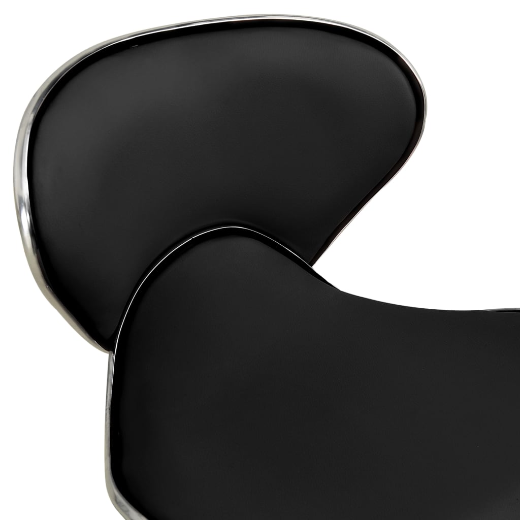Fauteuil de bureau en similicuir noir