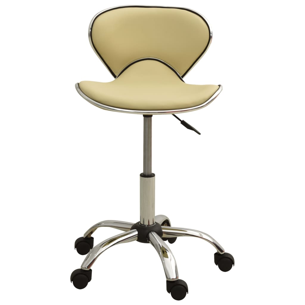 Office Chair Cream Faux Leather