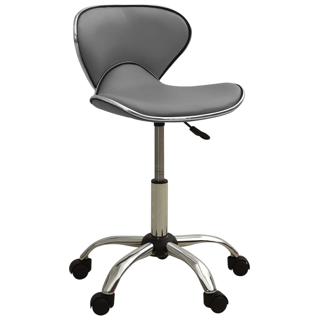 Fauteuil de bureau en similicuir gris