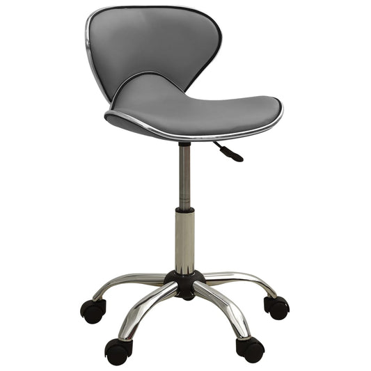 Fauteuil de bureau en similicuir gris