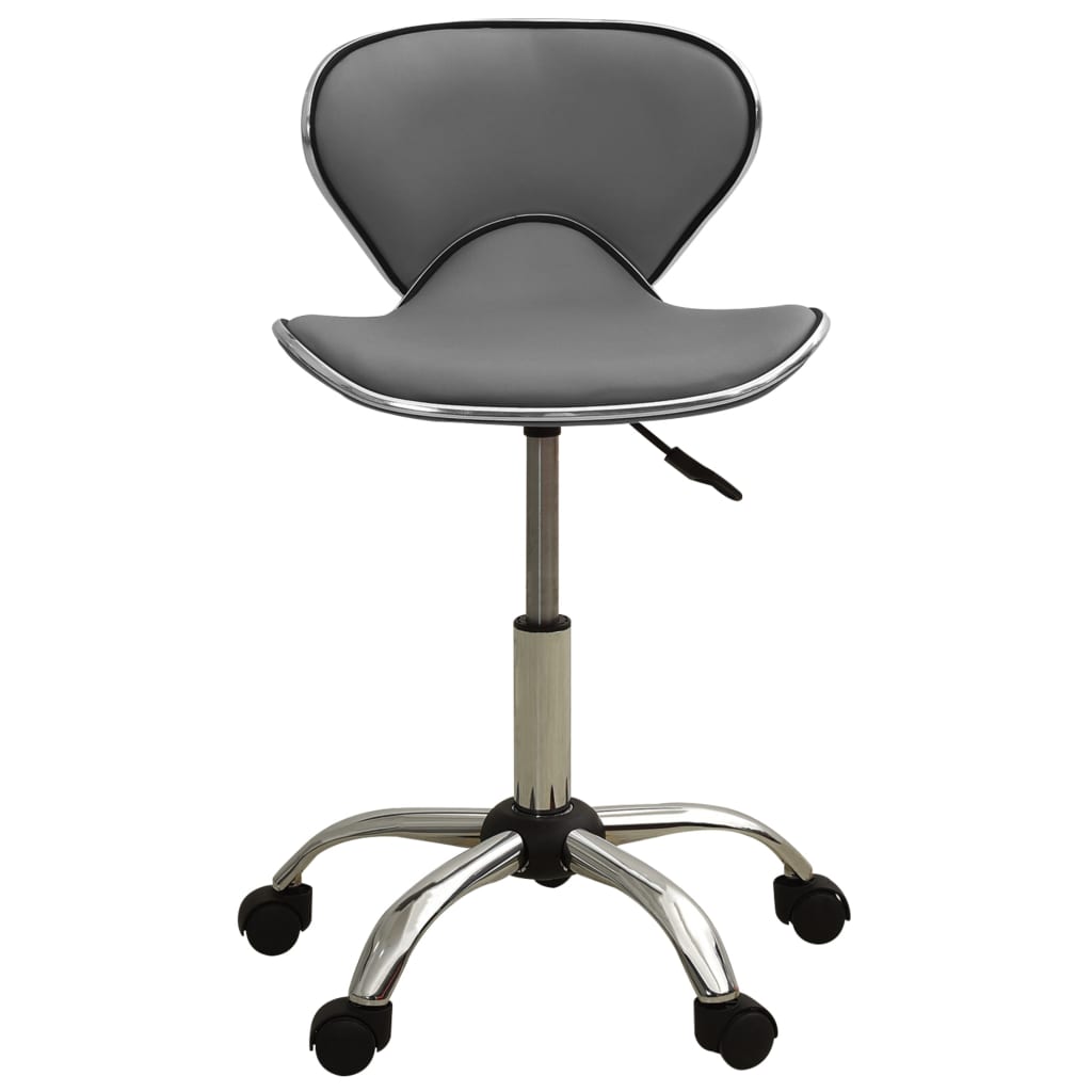 Fauteuil de bureau en similicuir gris