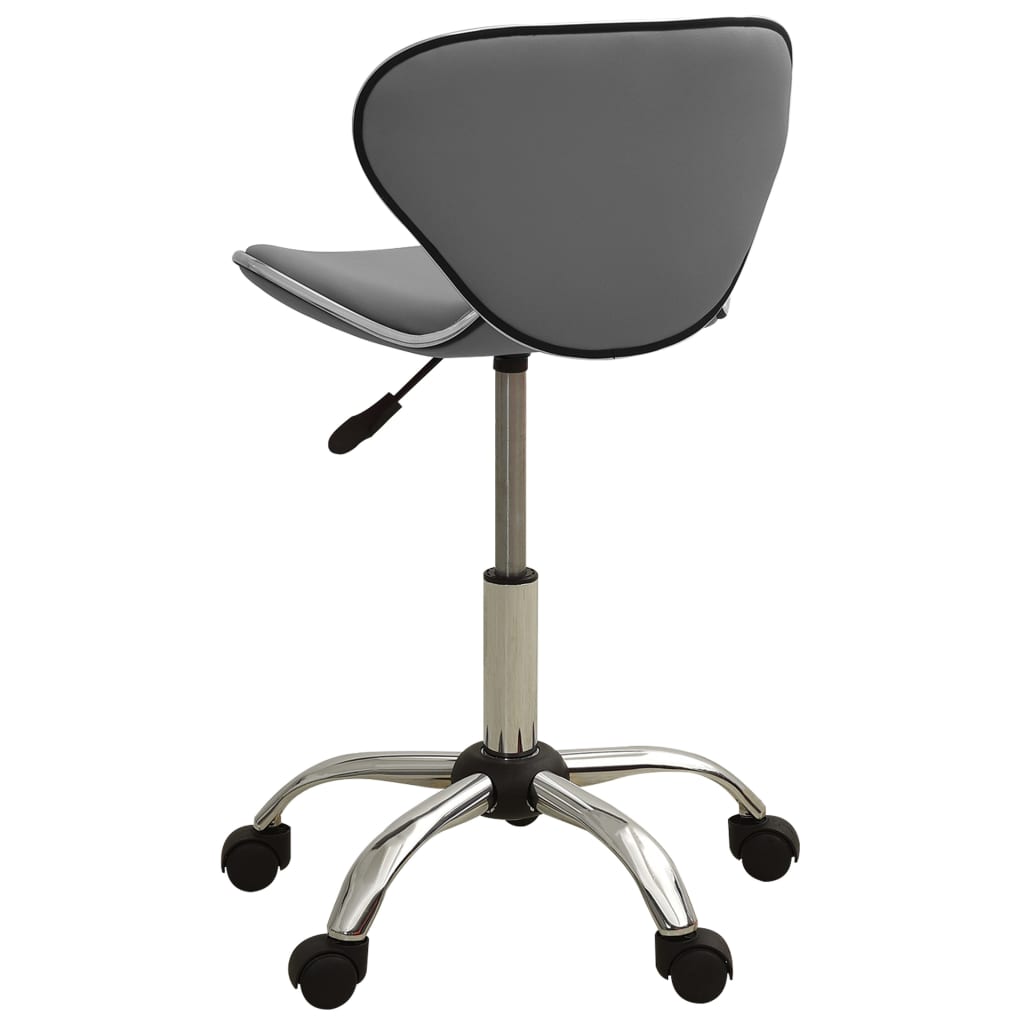 Fauteuil de bureau en similicuir gris