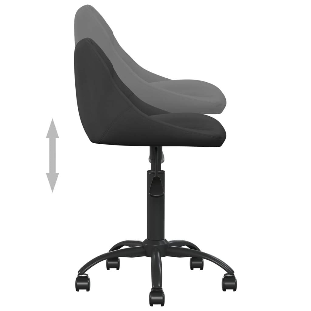 Office Chair Black Velvet