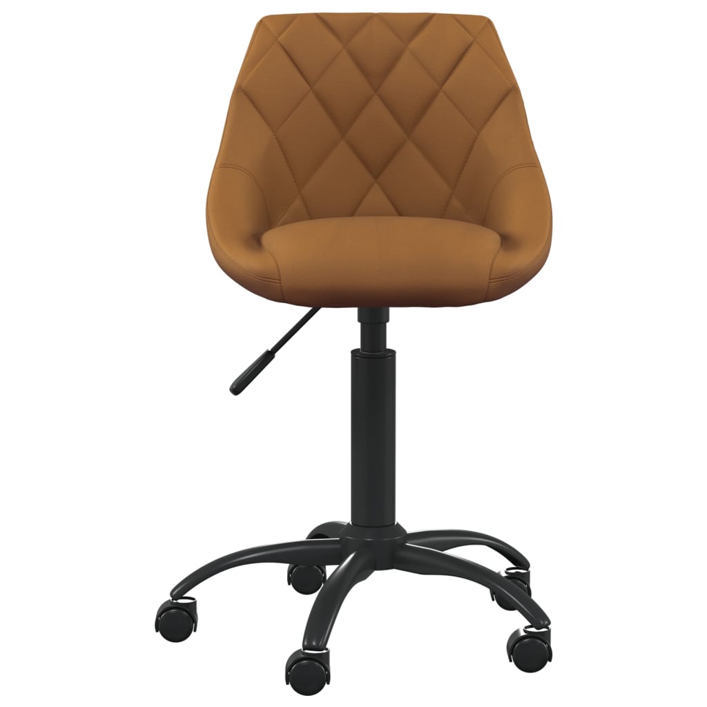 Office Chair Brown Velvet