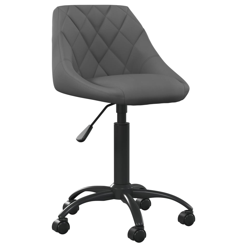 Office Chair Dark Grey Velvet