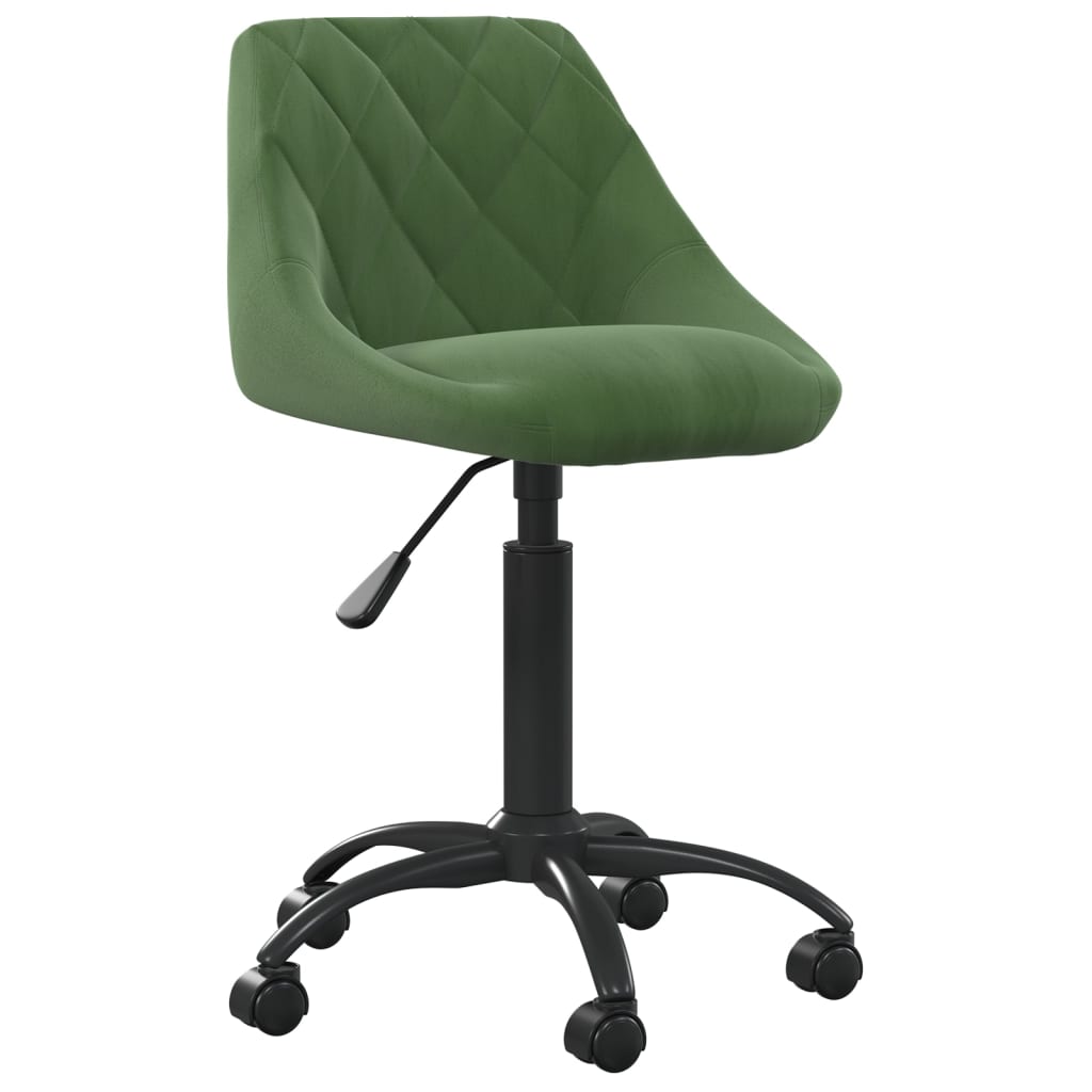 Office Chair Dark Green Velvet