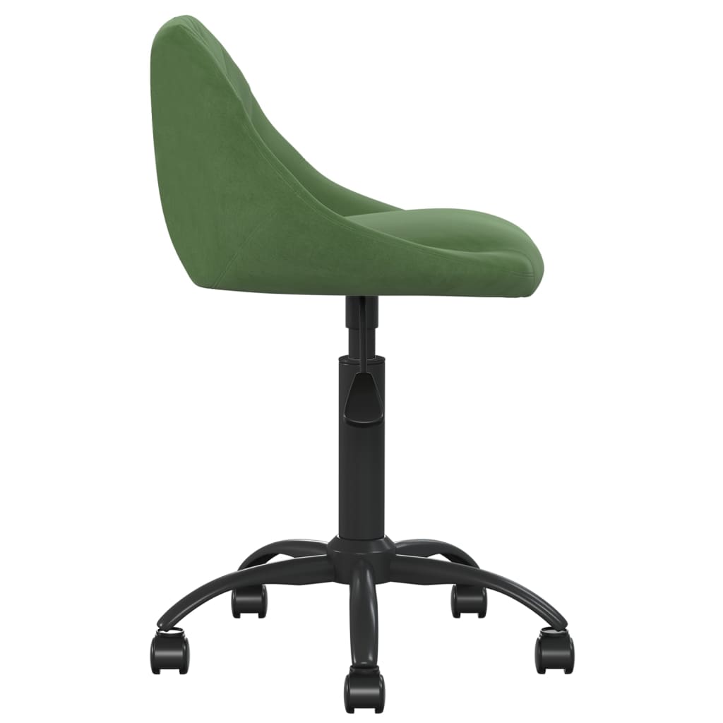 Office Chair Dark Green Velvet