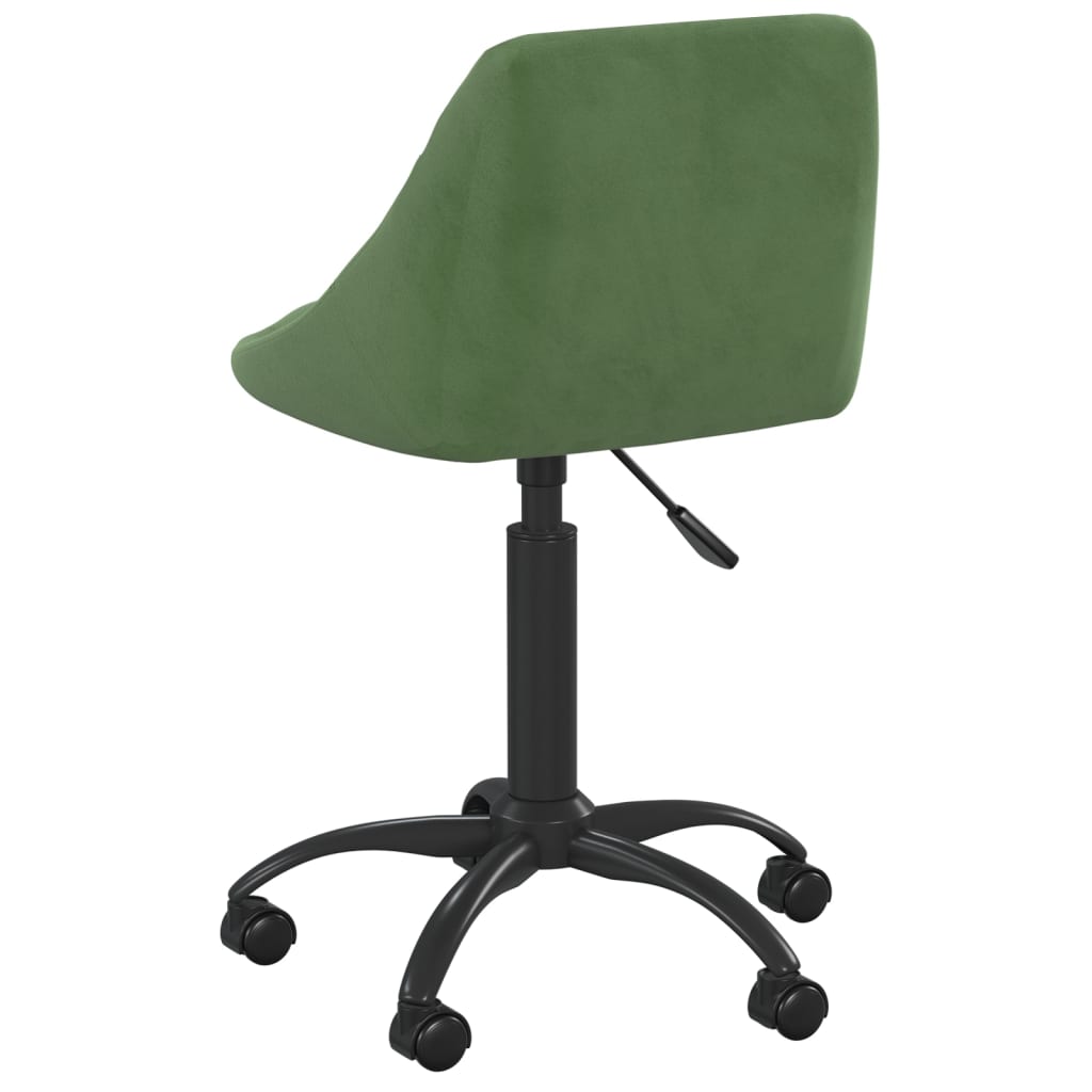 Office Chair Dark Green Velvet