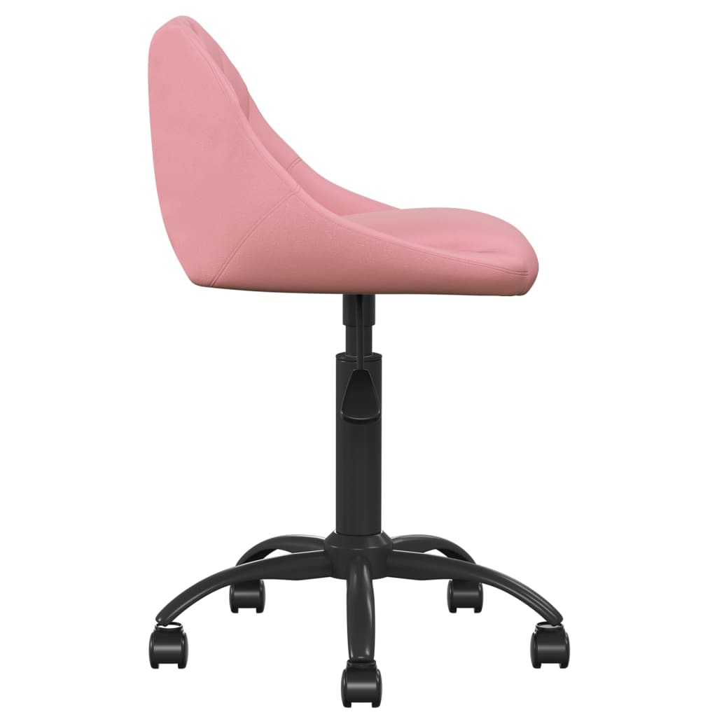 Office Chair Pink Velvet