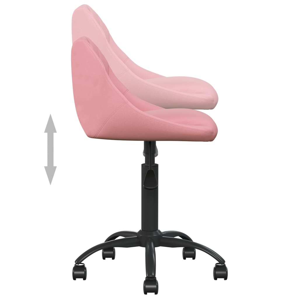 Office Chair Pink Velvet