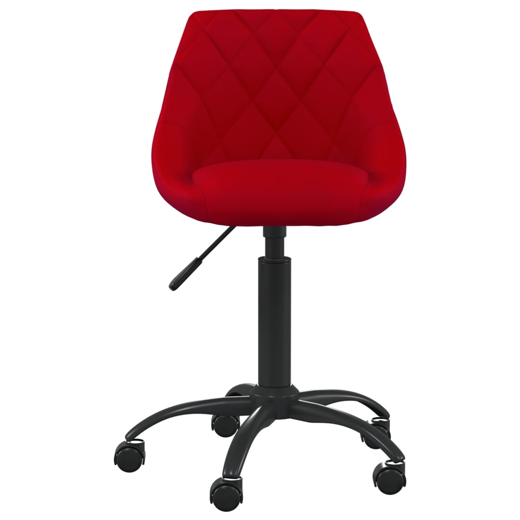 Office Chair Wine Red Velvet