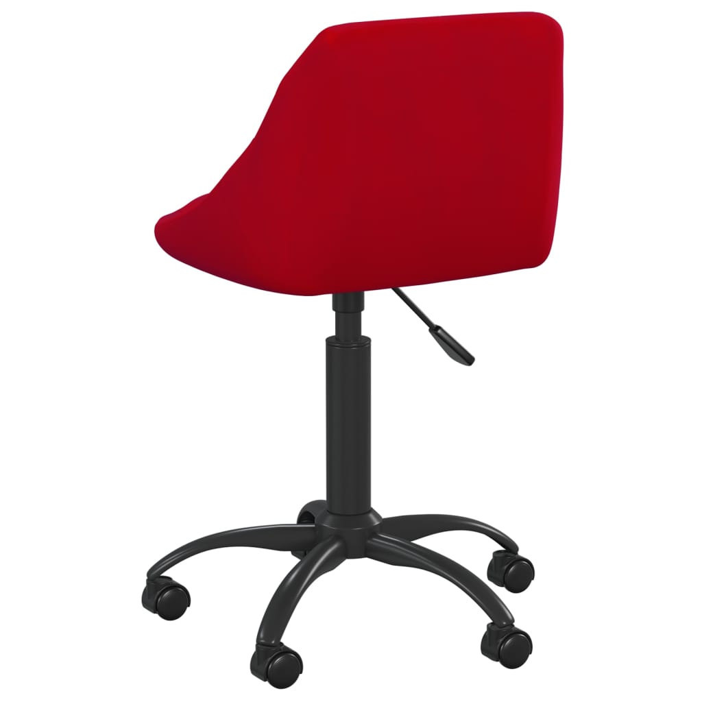 Office Chair Wine Red Velvet