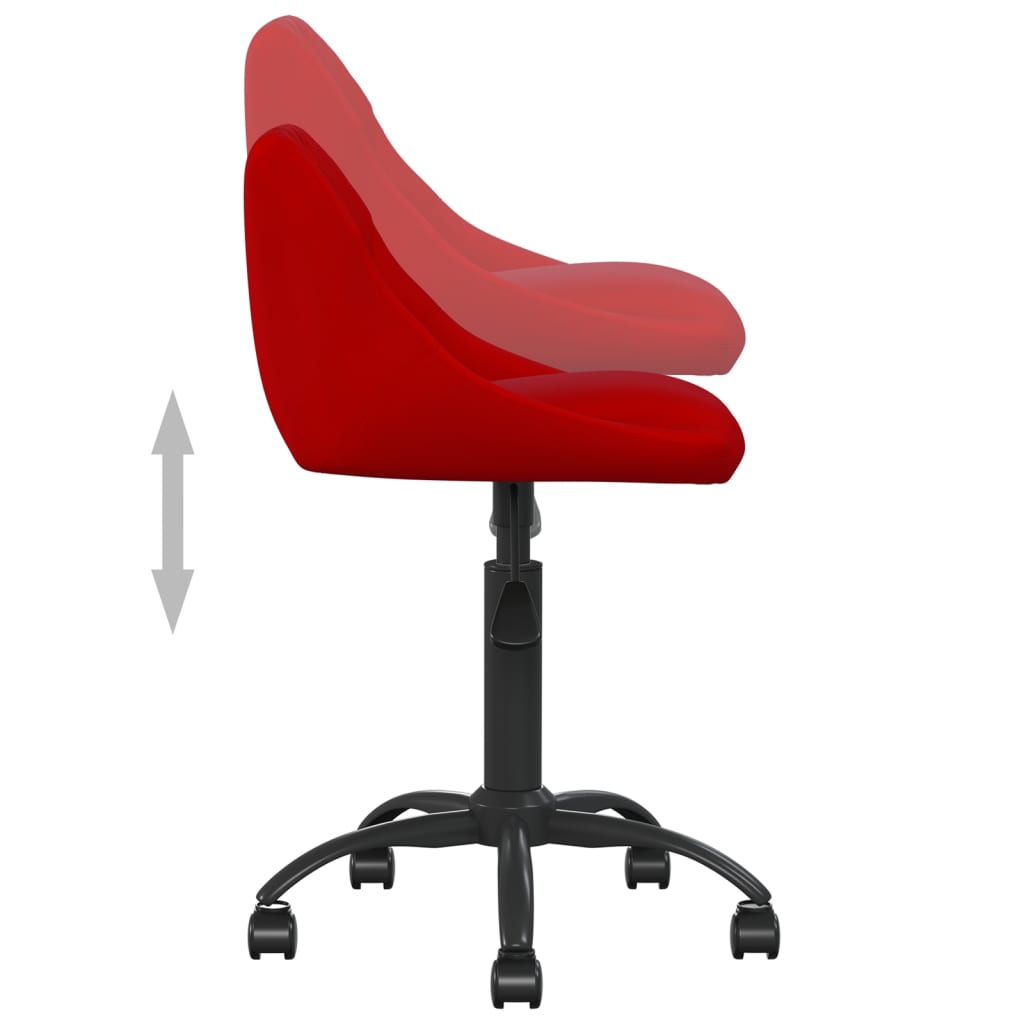 Office Chair Wine Red Velvet