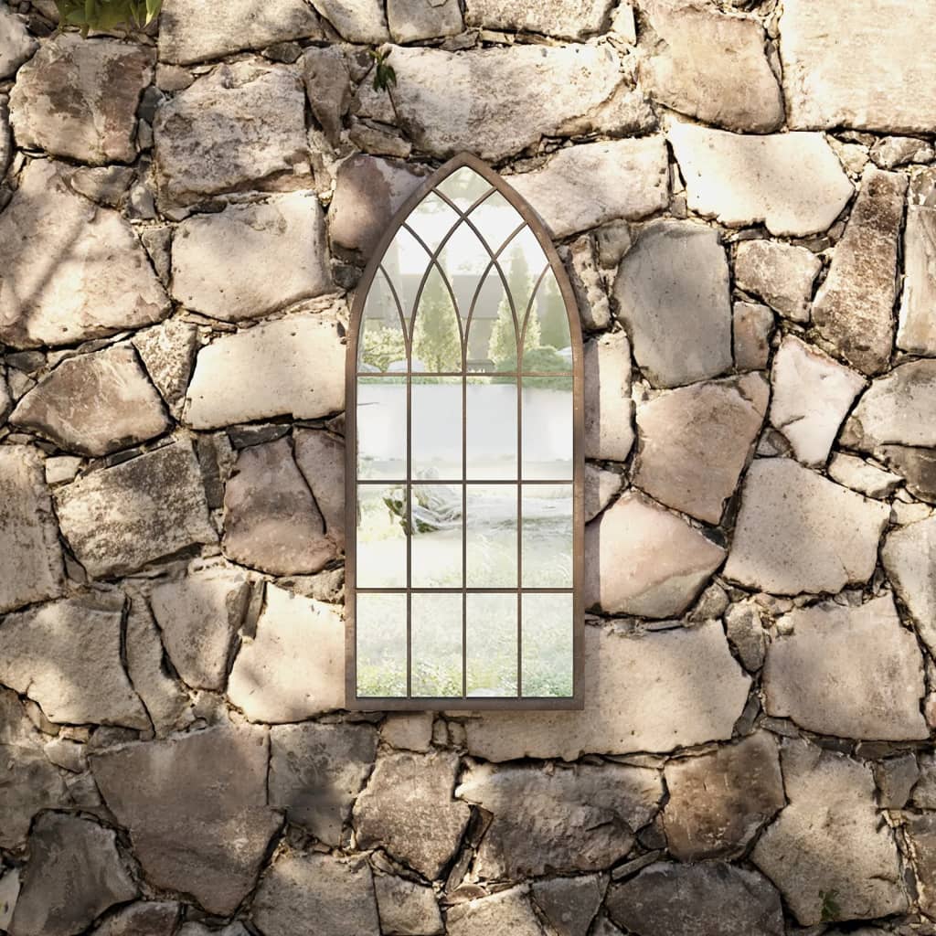 Garden Mirror Sand 70x30 cm Iron