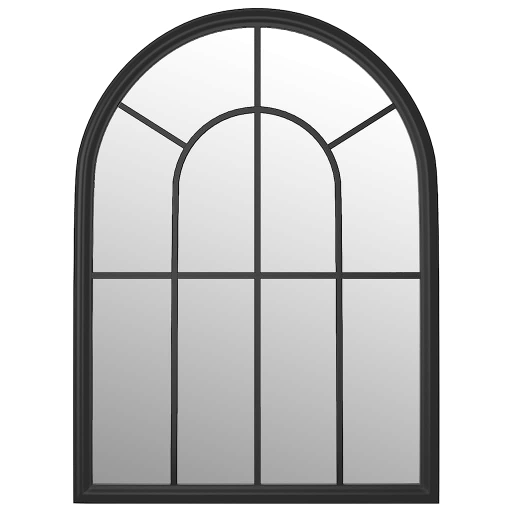 Miroir de jardin noir 60x45 cm Fer