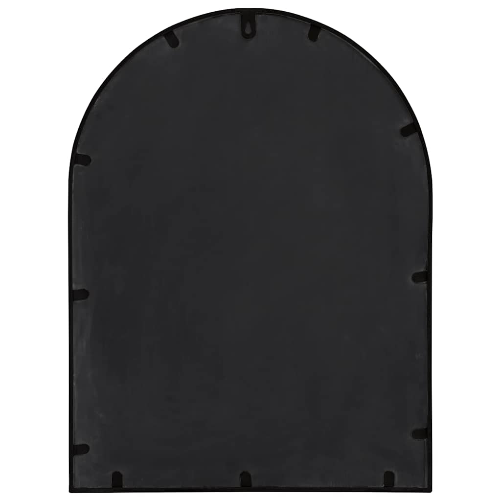 Miroir de jardin noir 60x45 cm Fer
