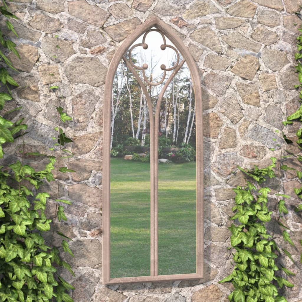 Garden Mirror Sand 100x45 cm Iron