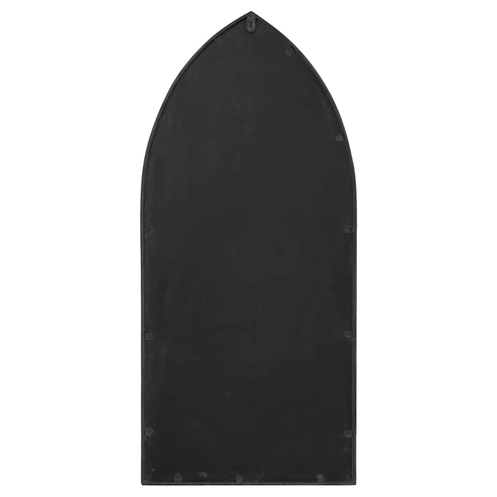 Garden Mirror Black 100x45 cm Iron