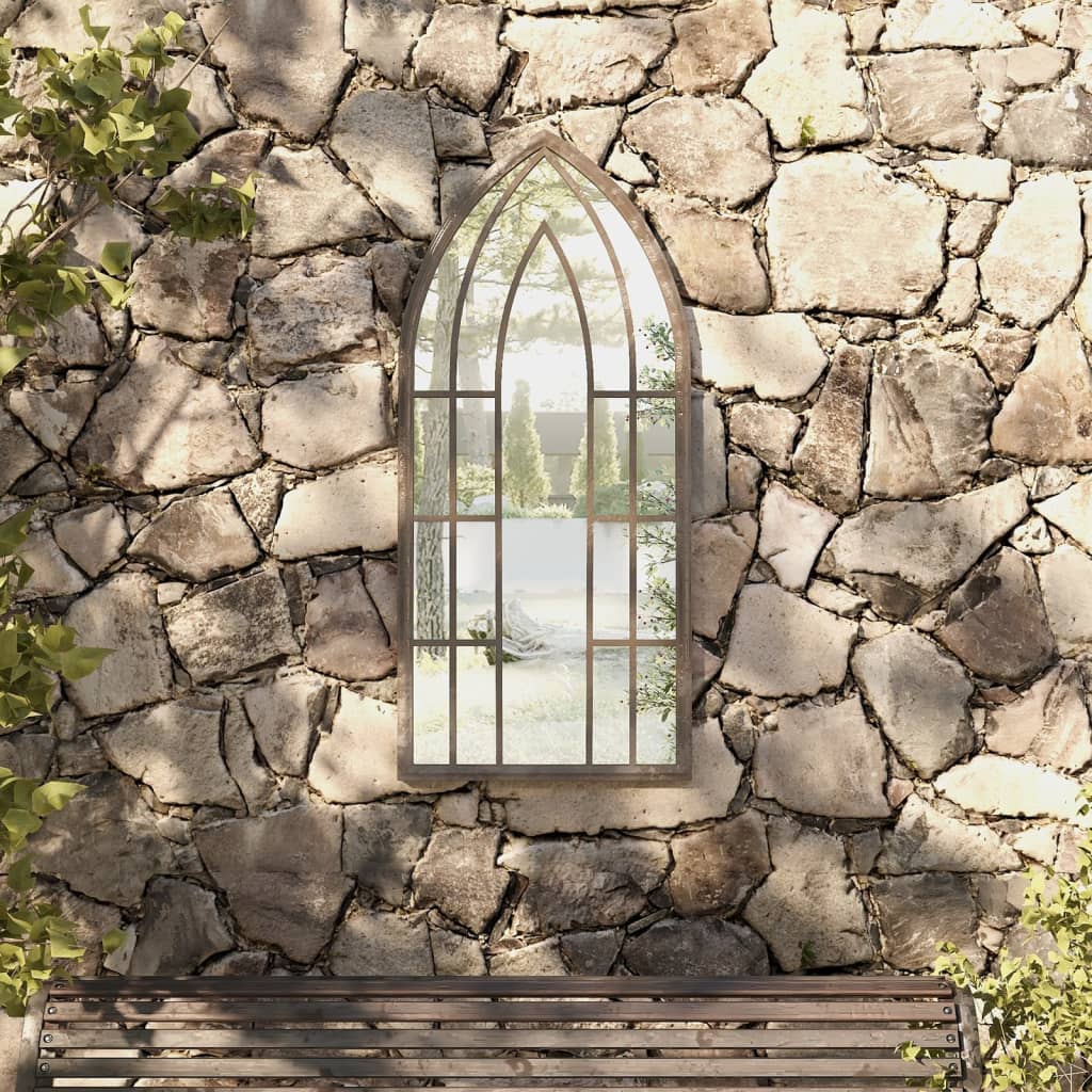Garden Mirror Sand 100x45 cm Iron
