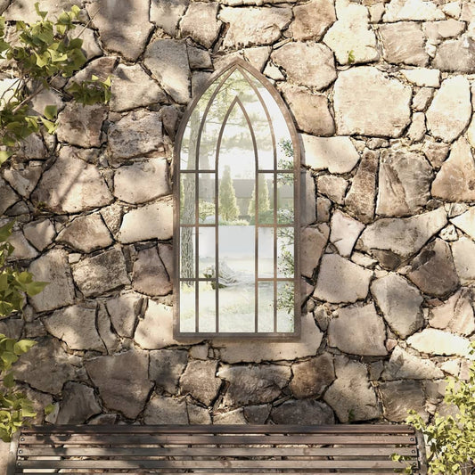 Garden Mirror Sand 100x45 cm Iron