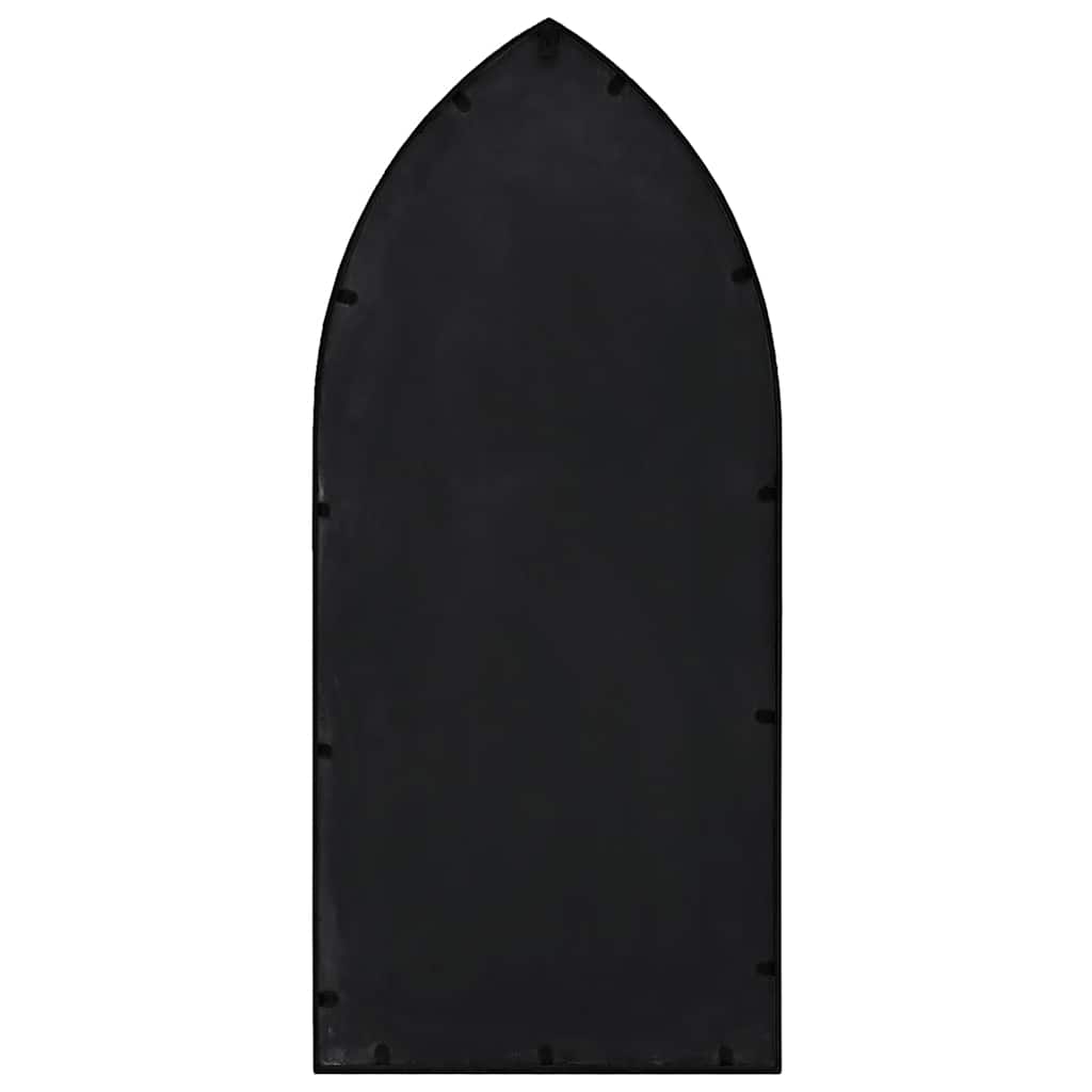 Garden Mirror Black 100x45 cm Iron