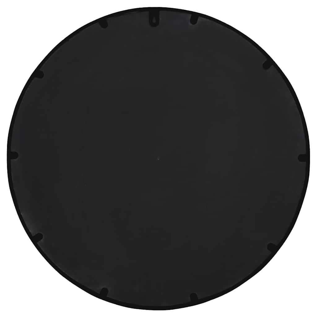 Garden Mirror Black 40x4 cm Iron Round
